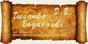 Dušanka Bogaroški vizit kartica